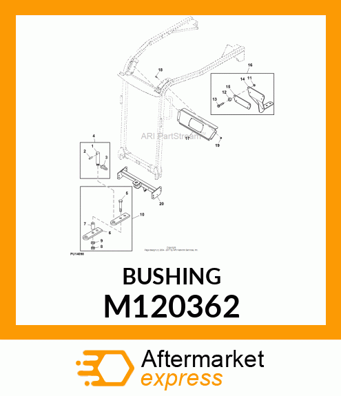 SPACER, IDLER STOP M120362