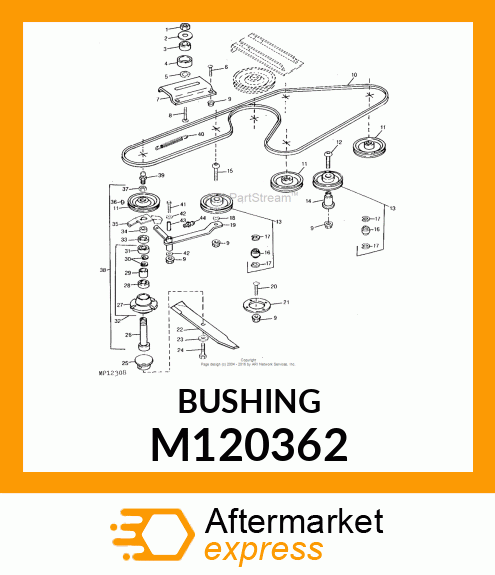 SPACER, IDLER STOP M120362