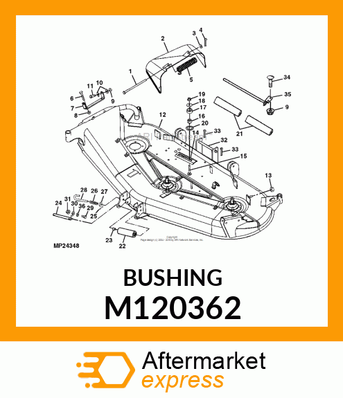 SPACER, IDLER STOP M120362