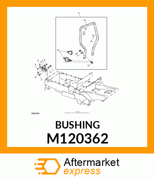 SPACER, IDLER STOP M120362