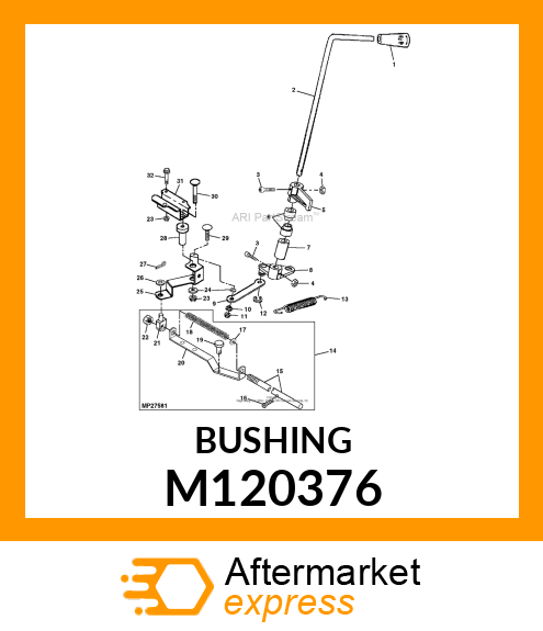 BUSHING, BYPASS VALVE PIVOT M120376