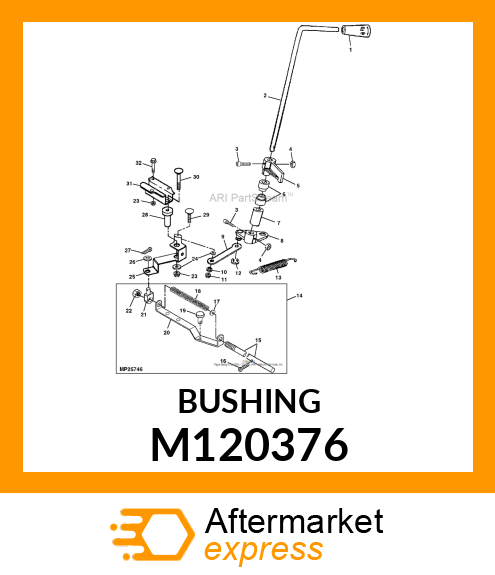 BUSHING, BYPASS VALVE PIVOT M120376