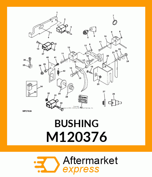 BUSHING, BYPASS VALVE PIVOT M120376