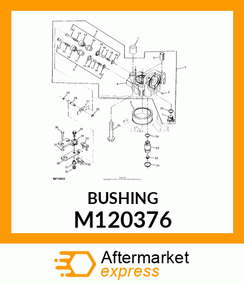 BUSHING, BYPASS VALVE PIVOT M120376