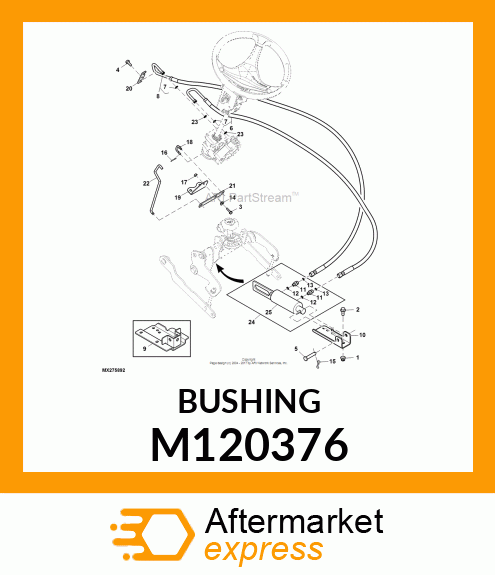 BUSHING, BYPASS VALVE PIVOT M120376