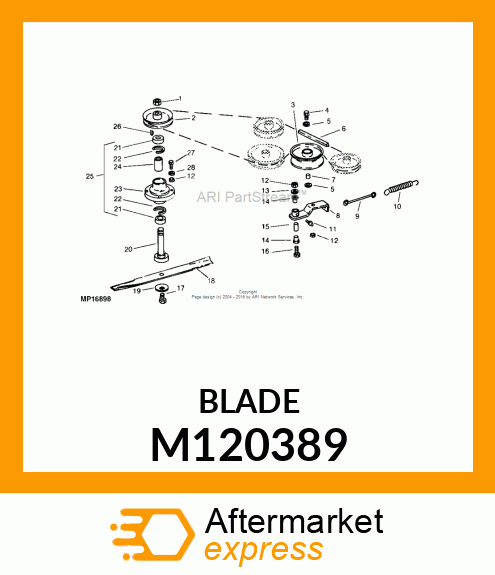 BLADE, MULCHING (60") M120389