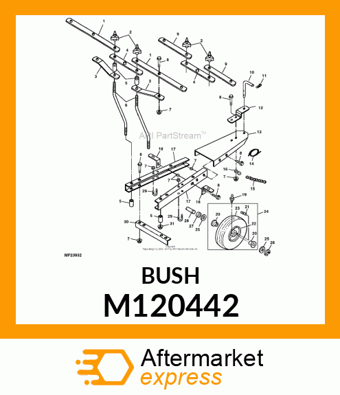 SPACERS, AXLE MOUNT M120442