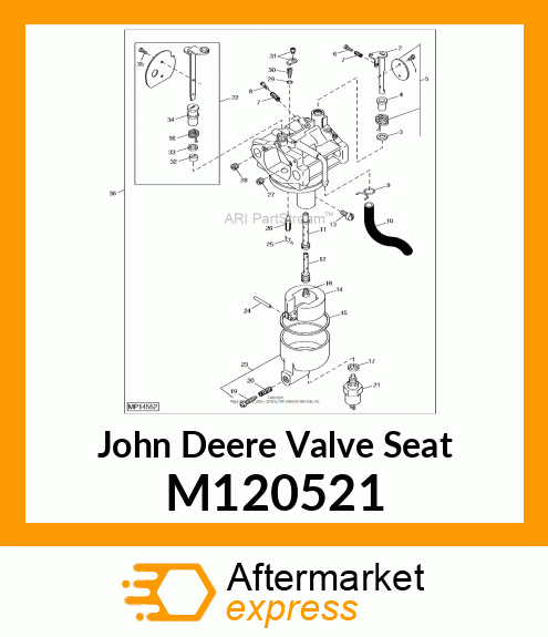 SEAT, VALVE M120521