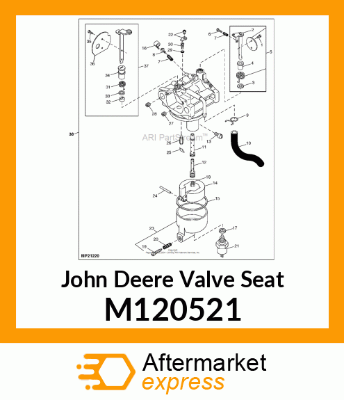 SEAT, VALVE M120521