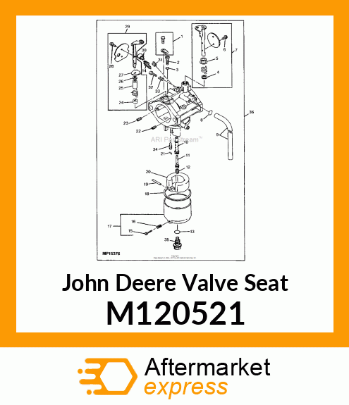 SEAT, VALVE M120521