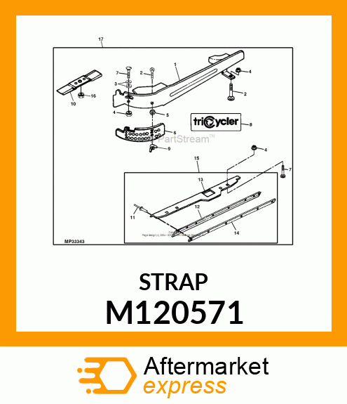 STRAP, STRAP, CLAMP 54" M173160 PA M120571