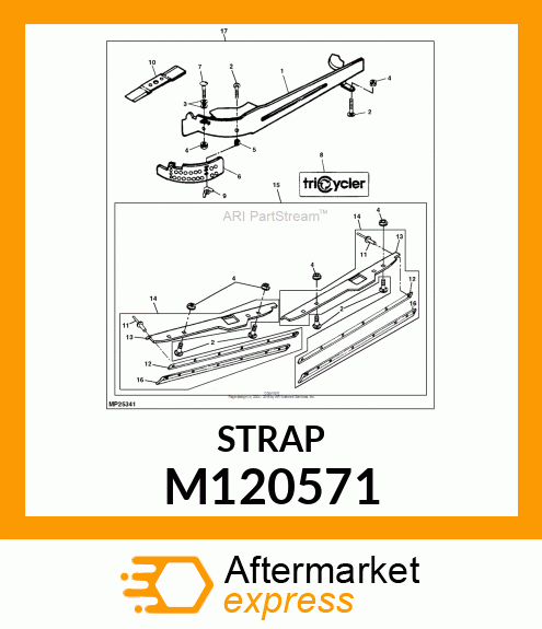 STRAP, STRAP, CLAMP 54" M173160 PA M120571