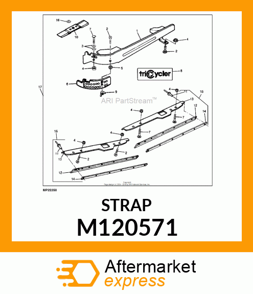 STRAP, STRAP, CLAMP 54" M173160 PA M120571