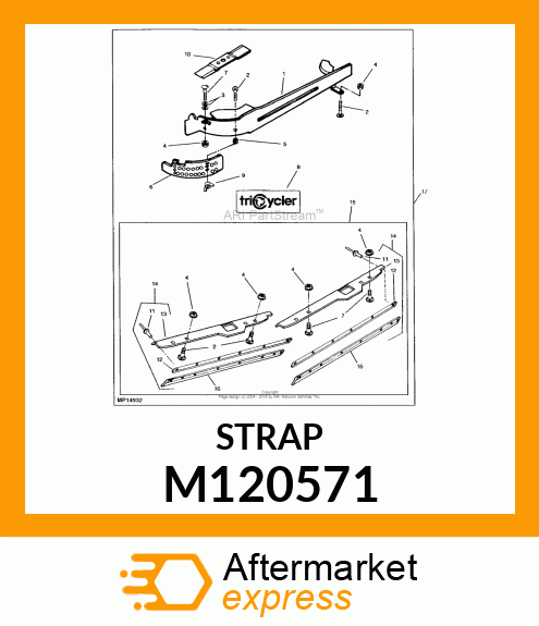 STRAP, STRAP, CLAMP 54" M173160 PA M120571