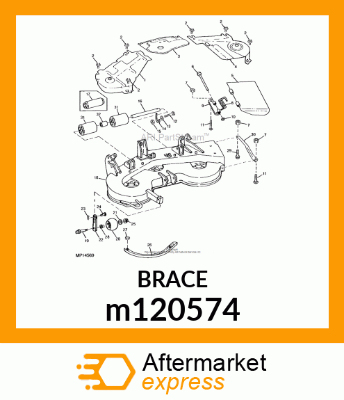 ARM, GAGE WHEEL (PLATED) m120574