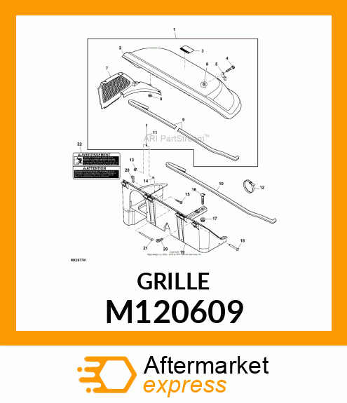 GRILLE, 2 M120609