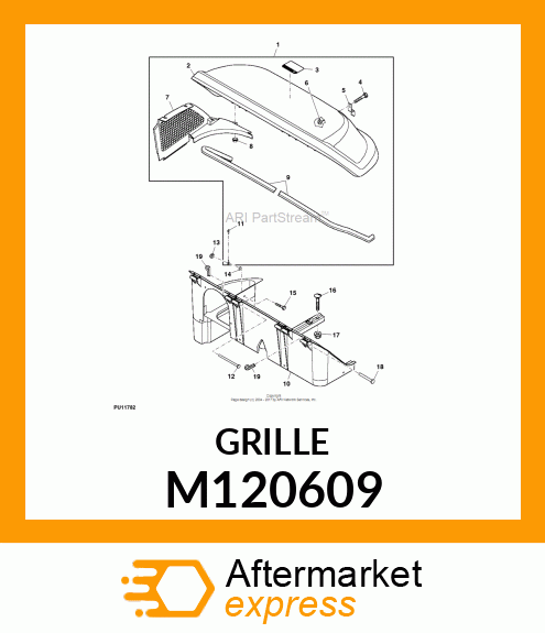 GRILLE, 2 M120609