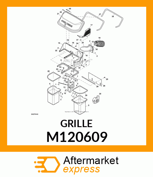 GRILLE, 2 M120609