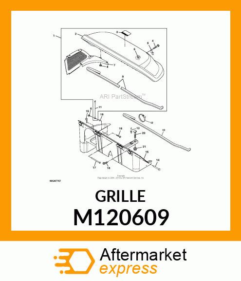 GRILLE, 2 M120609