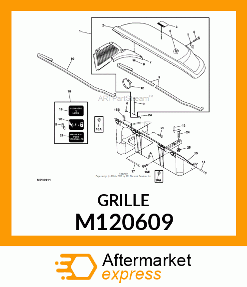 GRILLE, 2 M120609