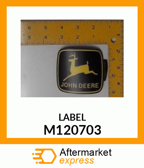 Label - LABEL, LEAPING DEER (HOOD) M120703