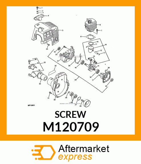 Screw - SCREW, SOCKET HEAD 4 X 16 M120709