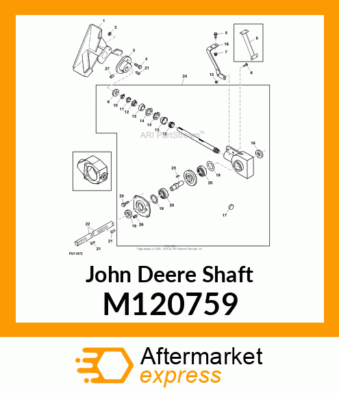 SHAFT, SHAFT, AUGER DRIVE M120759