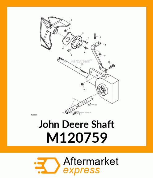 SHAFT, SHAFT, AUGER DRIVE M120759