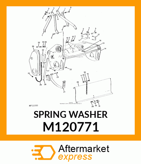 DISK SPRING, WASHER, SPRING M120771