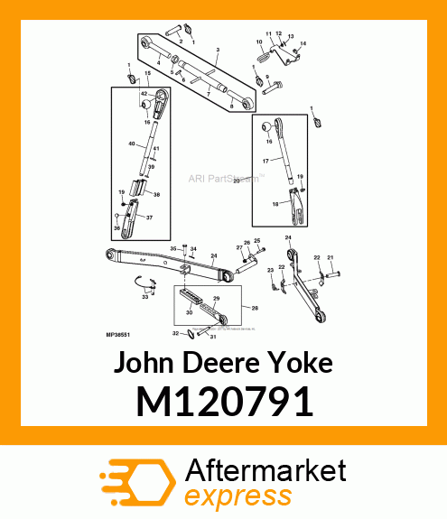 YOKE, LIFT LINK M120791