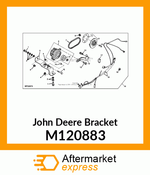 BRACKET, LOWER ALTERNATOR M120883