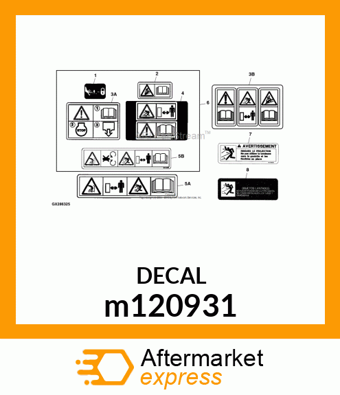 SAFETY SIGN, LABEL, WARNINGTHROWN m120931