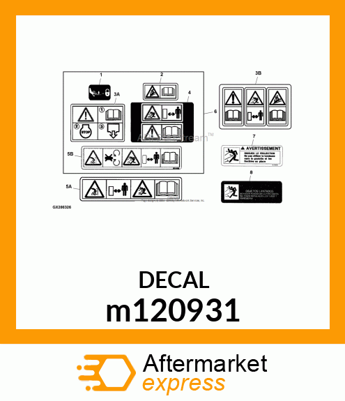 SAFETY SIGN, LABEL, WARNINGTHROWN m120931