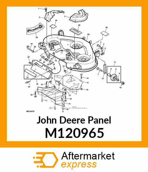 PANEL, MULCH (44) M120965