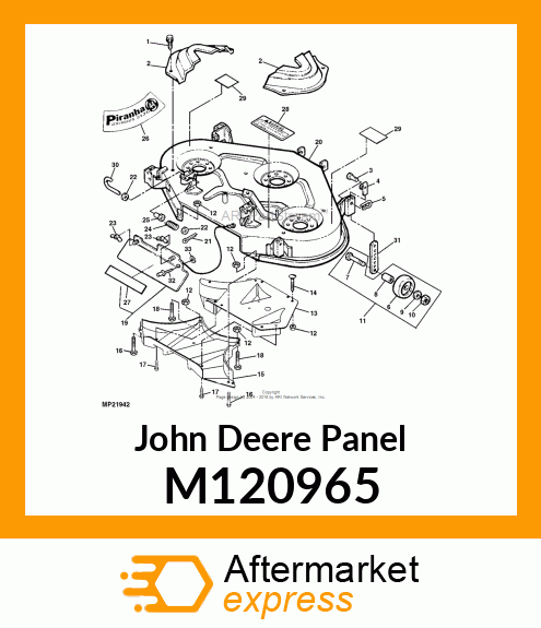 PANEL, MULCH (44) M120965