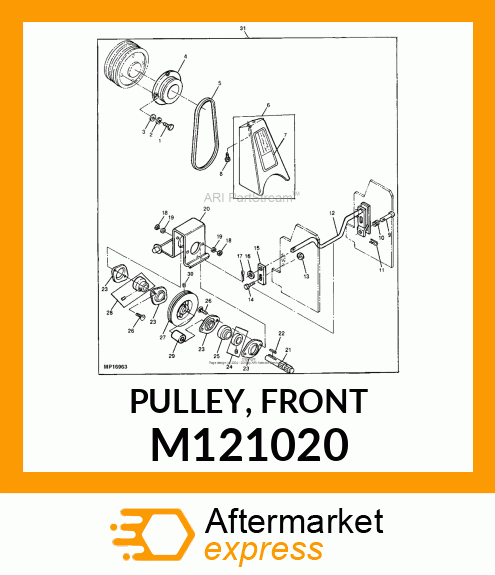 PULLEY, FRONT M121020