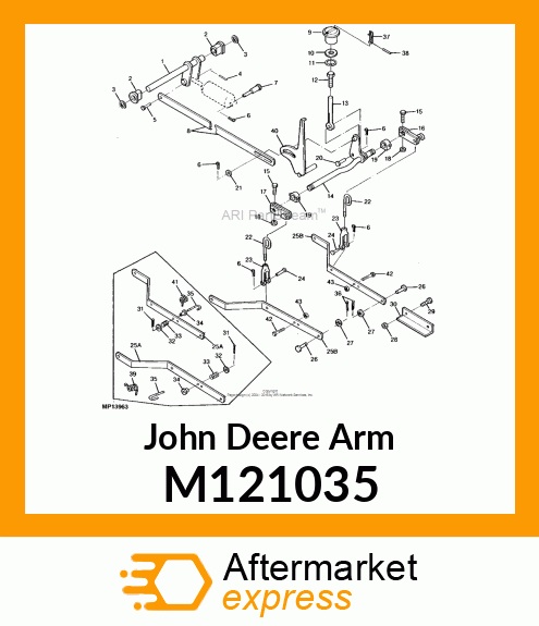 ARM, REAR DRAFT M121035