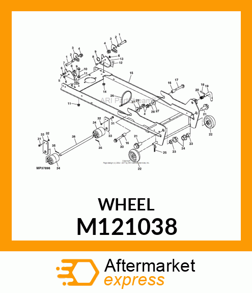 WHEEL, GAGE M121038