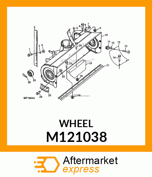 WHEEL, GAGE M121038