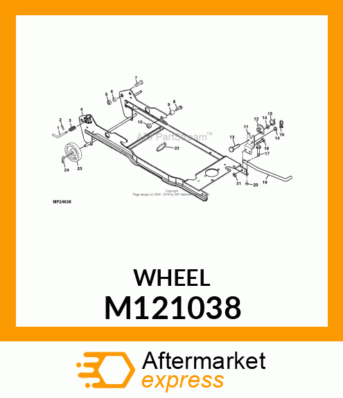 WHEEL, GAGE M121038