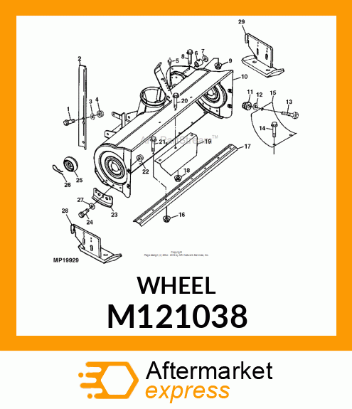 WHEEL, GAGE M121038