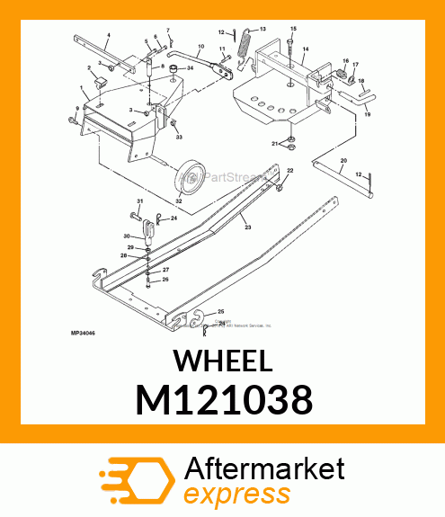 WHEEL, GAGE M121038