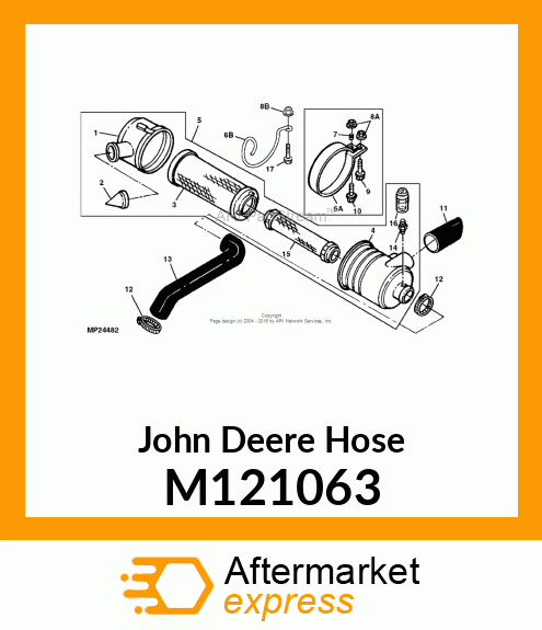 HOSE, AIRCLEANER OUTLET M121063