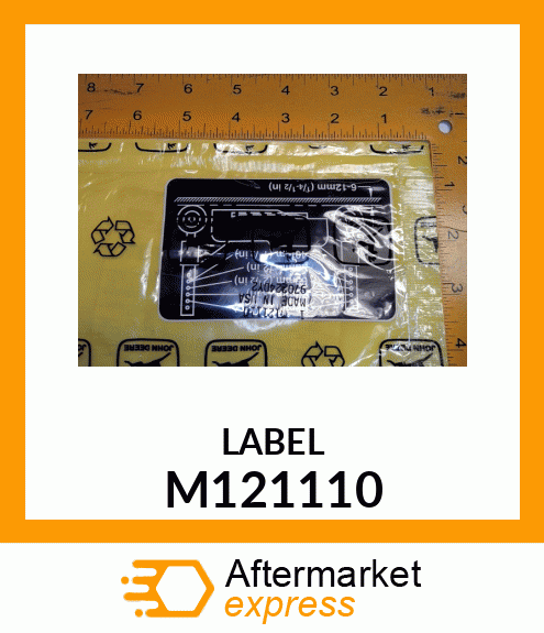 LABEL, WHEEL ADJUSTMENT M121110