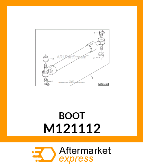 COVER, TIE ROD END DUST M121112