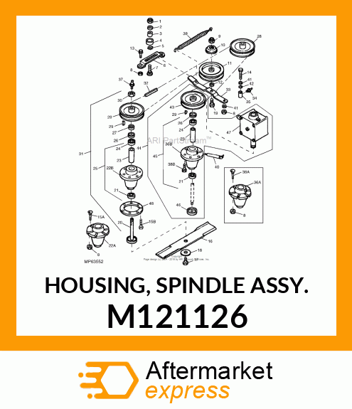 HOUSING, SPINDLE ASSY. M121126