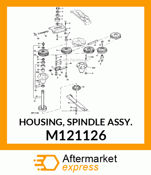 HOUSING, SPINDLE ASSY. M121126