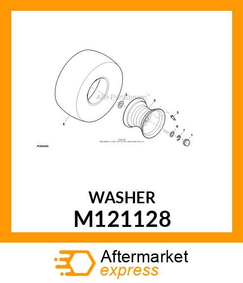 WASHER, THRUST M121128