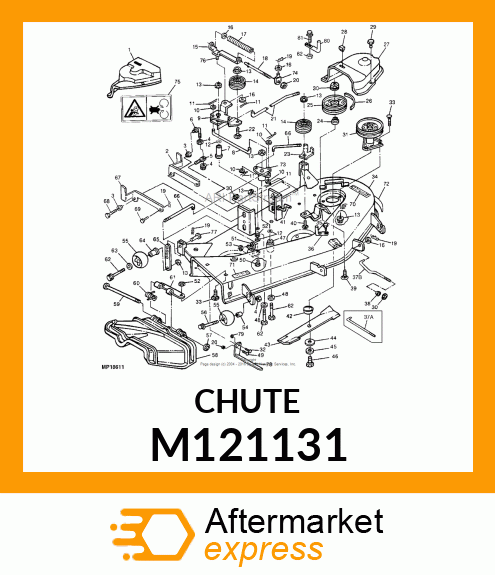 CHUTE, DISCHARGE (46") M121131