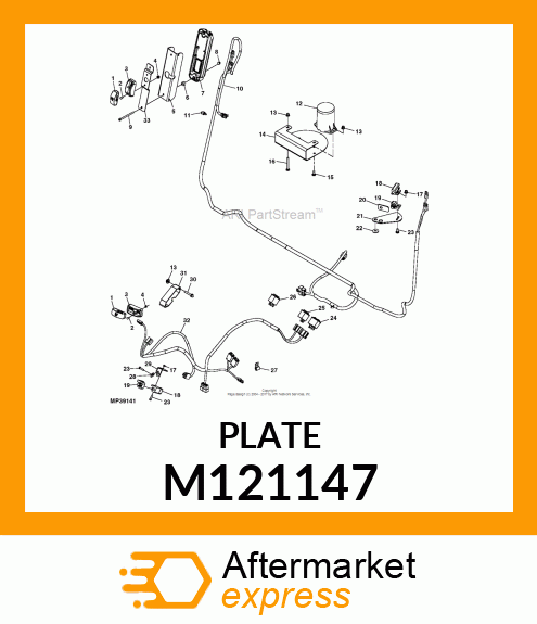 BRACKET, BACKUP ALARM STRIKER M121147